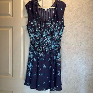 Extra large XL floral, Lauren Conrad belted dress